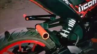 Installing Subcage In KTM Duke200 Stunt Bike