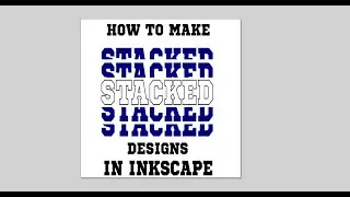 Stacked Text in Inkscape