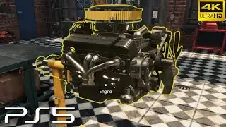 Car Mechanic Simulator 2021 CREATE NEW ENGINE (4K HDR 60fps)