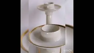 Подсвечник на две свечи, фарфор, Edelstein, Германия. 