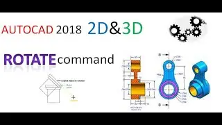 Rotate command  Auto cad 2021