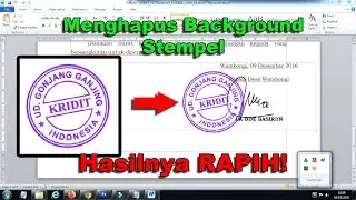 Cara Menghilangkan Background Scan Stempel di Word Hasilnya Rapih