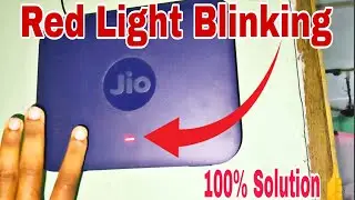Jio Fiber Red Light Blinking Problem | how to solve jio fiber red light blinking | Oye Sayed
