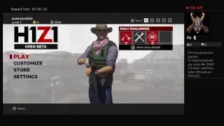 deathstar2502's Live PS4 Broadcast H1Z1