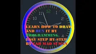 How to run a clock in AutoCAD by programing