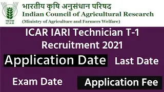 icar new vacancy 2021 form fess, exam date, syllabus all details