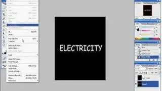 create electric text in 4 mins