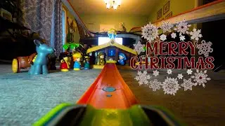 Hot Wheels Christmas Track POV