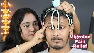 Scalp Massage for Migraine Pain Relief With 8 Legs Tool | Neck and Shoulder Massage | Moral of ASMR