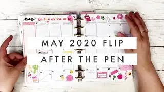May 2020 After the Pen Flip // Monthly Bullet Journal Flip Through Happy Planner Classic