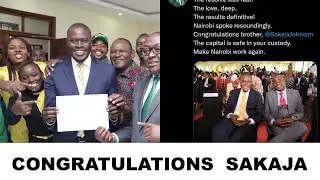 SEE TWEETS SENT TO CELEBRATE JOHNSON SAKAJA'S WIN IN NAIROBI COUNTY  ||  IEBC ANNOUNCEMENT.