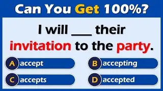 45+ English Grammar Test | CAN YOU PASS THIS QUIZ?
