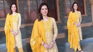 Raashi Khanna On The Set Of Kumkum Bhagya For The Promotion Of The Sabarmati Report