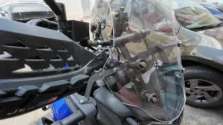 Protetor de mão encostando na bolha da Tenere. RESOLVIDO!