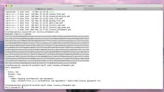 Encryption of file using Ansible