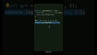 Javascript - removing element from array 