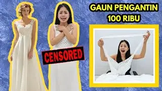 GAUN PENGANTIN 1OO RIBU, aduh kok NERAWANG gini..