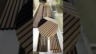 Wooden Slat Acoustic Panel: Polyester Fiber Base & MDF, Eco-Friendly, DIY Friendly