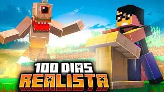 Sobrevivi 100 DIAS no MINECRAFT REALISTA - O FILME