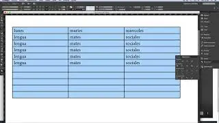 Creating tables in InDesign 1