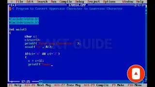 C Program to Convert Uppercase Character to Lowercase Character//akt guide
