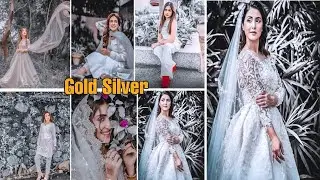 Lightroom editing tutorial| Gold silver| Aesthetic editing| creative photo editing