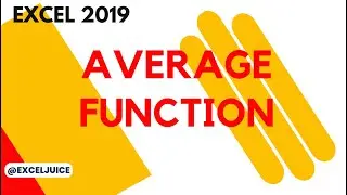 Average function | EXCEL JUICE