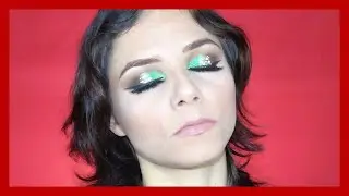 Maquillaje en tonalidades verde para año nuevo - myriamsilla hernandez
