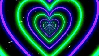 Purple green heart loop for 12 HOUR 💛 Led lights background