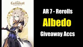 Genshin Impact - Albedo AR 7 rerolls with over 5k Primogems