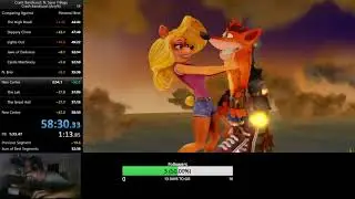 Sub 55 minute dream (crash 1 any%)
