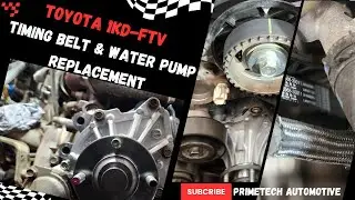 Toyota 1KD engine timing belt & water pump change #hilux #landcruiser #Hiace
