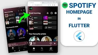 Spotify Home Page Layout Design in Flutter
