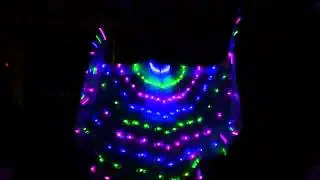 LED isis wings belly dance light show