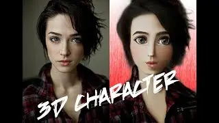 how to transfer your pic into 3d character by Photoshop