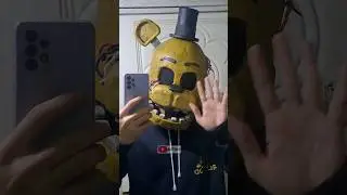 HICE la MÁSCARA de GOLDEN FREDDY🤩 TUTORIAL de Foam #fnaf  #goldenfreddy  #fivenightsatfreddys