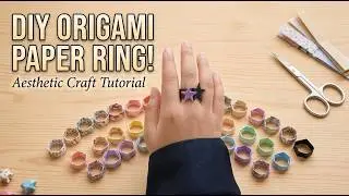 Easiest DIY Paper Ring Tutorial! 💍✨ Origami Jewelry Guide 