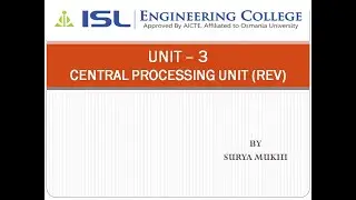 REV UNIT   3 1 (CENTRAL PROCESSING UNIT)