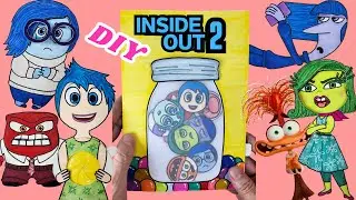 [✨Paperdiy✨] Inside Out 2 Game Book❤️ #quietbook #papercraft #tutorial