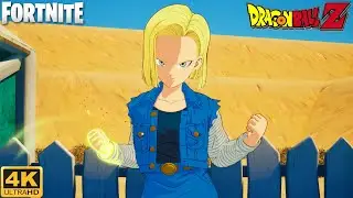 Android 18 Gameplay - Fortnite (4K 60FPS)