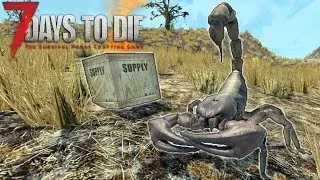 I LOST MY AIRDROP | 7 Days to Die Starvation Mod Alpha 16 Ep 4 | Skyscraper base building - Solo