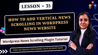 WP News Scrolling Plugin Tutorial | Vertical News Scrolling | WordPress Tutorial in Hindi 2024