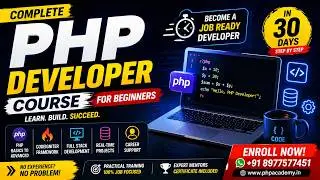 Become a PHP Developer in 30 Days | Complete Course 
