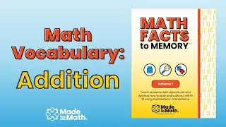 Math Vocabulary: Addition