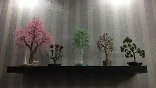 Супер быстрый мастер-класс по созданию дерева из бисера.