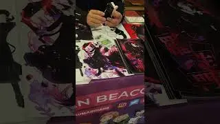 Brian Beacock's reaction to my LEGO custom Monokuma | PuchiCon NJ 2023