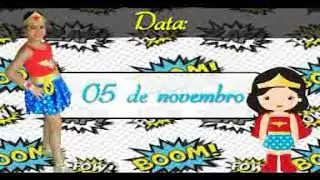Convite Virtual Mulher Maravilha