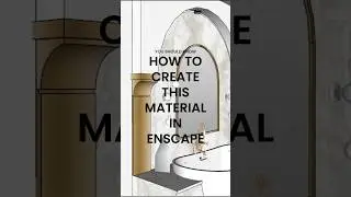 Create REALISTIC Glass in Enscape🤯 #enscape3d #glass #mirror #realistic #shortvideo #youtubeshorts