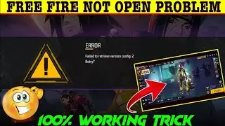 Free Fire Max Error Failed To Retrieve Version Config 2,3 Retry Error Problem  Solve Trick 2025