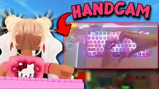 PLAYING MM2 with HANDCAM + GIVEAWAY! (Epomaker Collab)